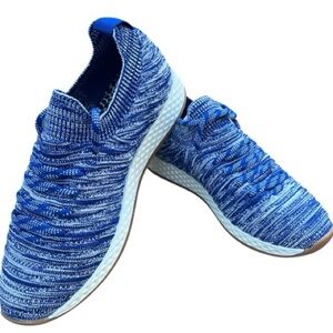 J/Slides Blue & White Knit Sneaker Women’s Size 8
New